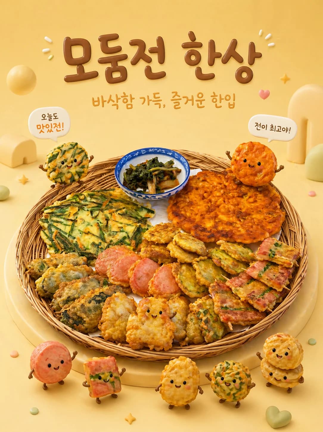 음식 미니어쳐 캐릭터 포스터로 만드는 프롬프트