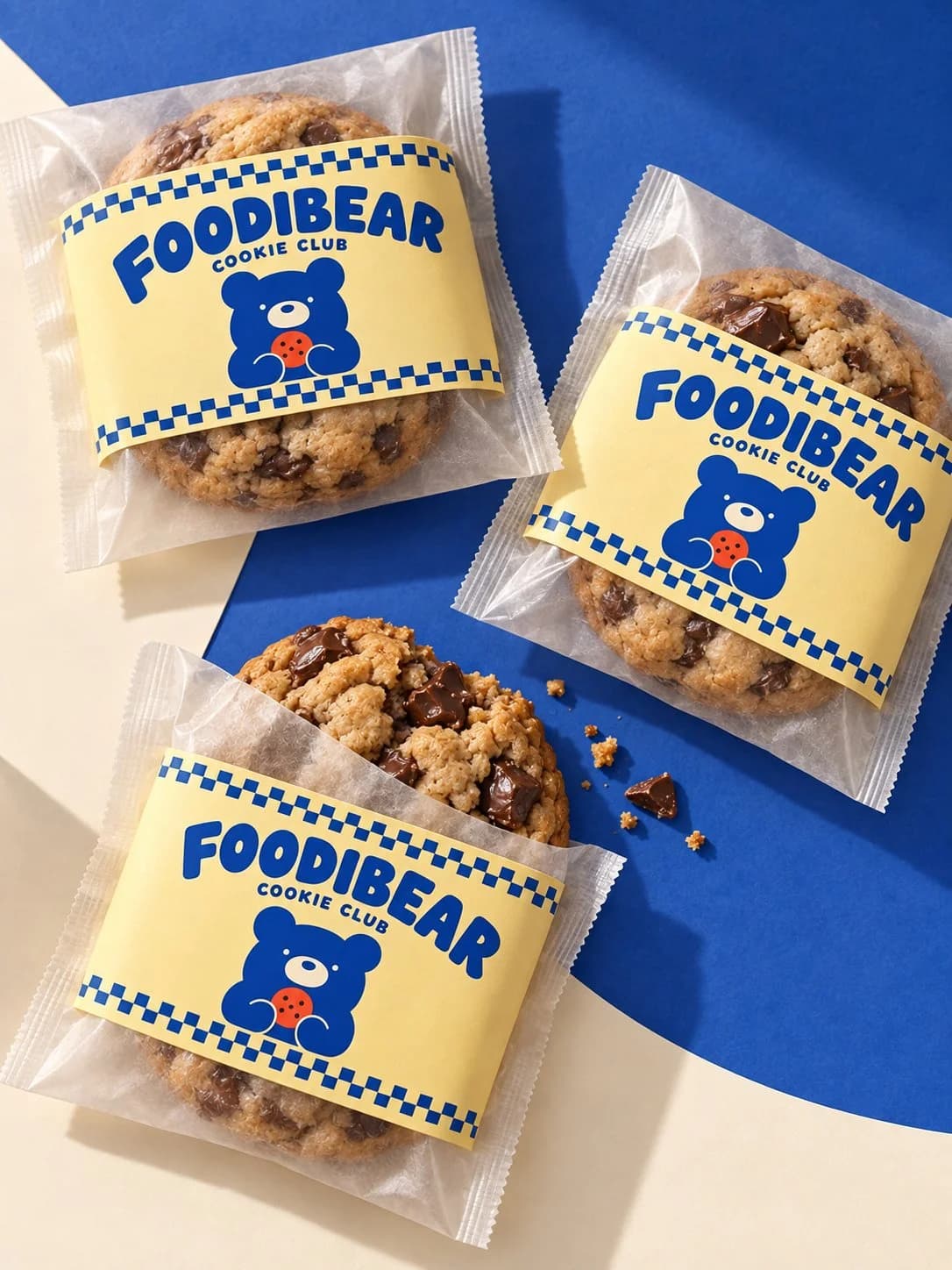 FOODIBEAR COOKIE CLUB — 수제 쿠키 패키지 디자인 2