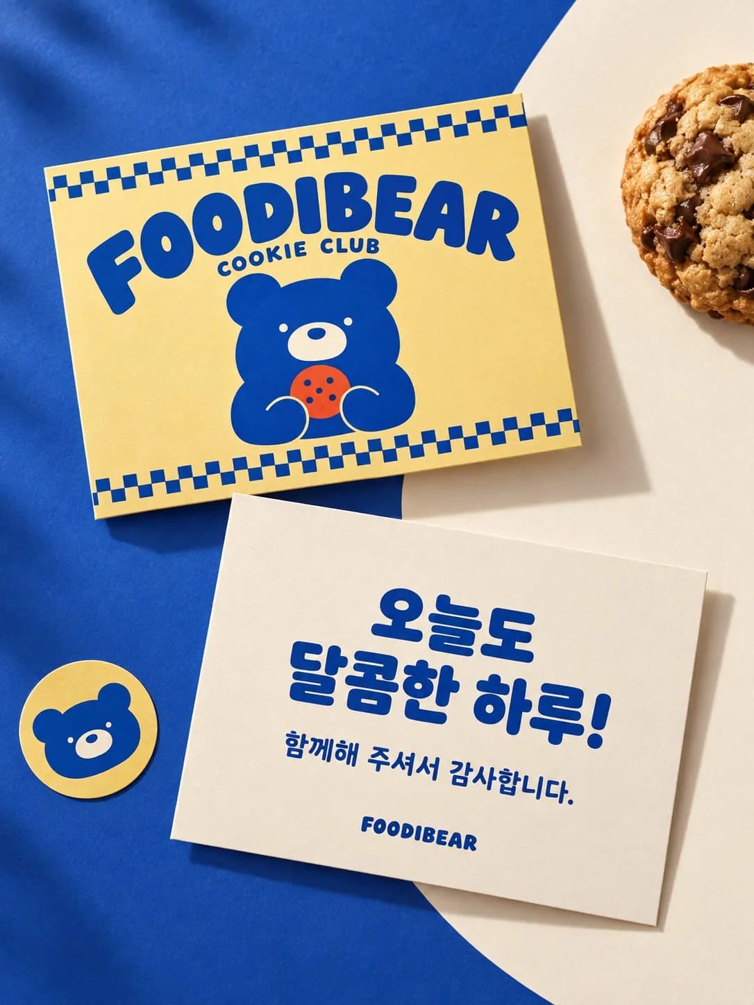 FOODIBEAR COOKIE CLUB — 수제 쿠키 패키지 디자인 4
