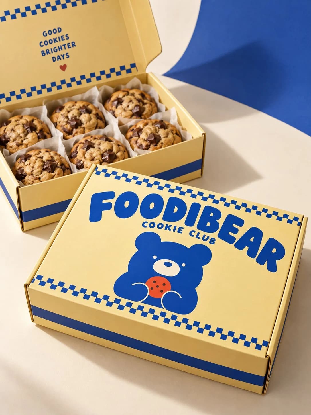 FOODIBEAR COOKIE CLUB — 수제 쿠키 패키지 디자인 1